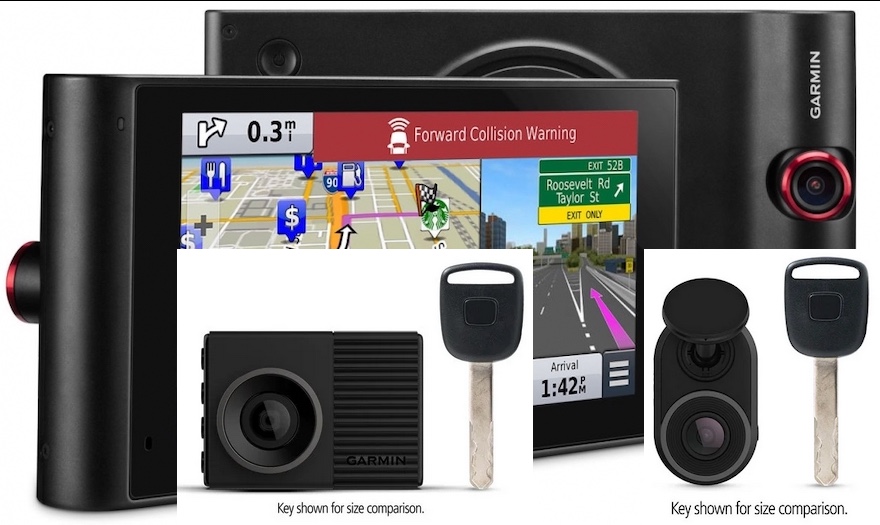 Photos of all Garmin dash cams discussed in the episode.